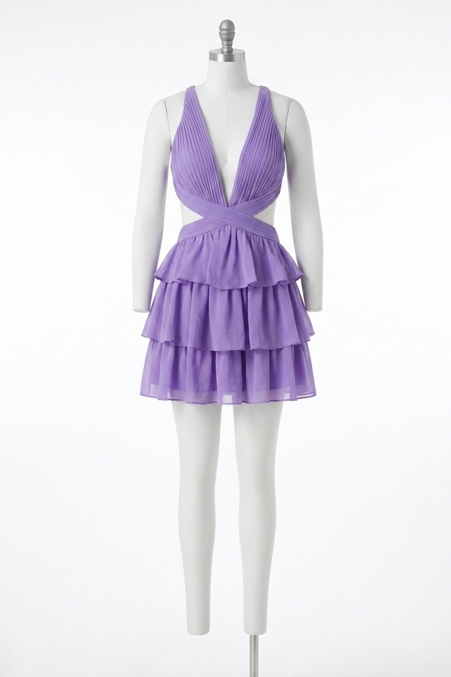 NEW JOVANI macy short homecoming dress in lilac